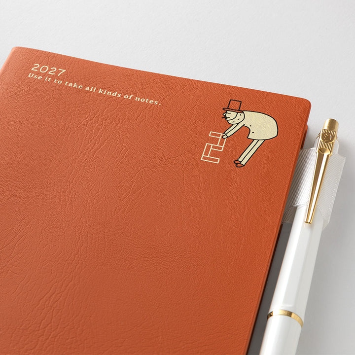 Midori Monatskalender 2027 Pocket Diary A6 Monthly Ojisan | Kalender bei Nauli and Stories