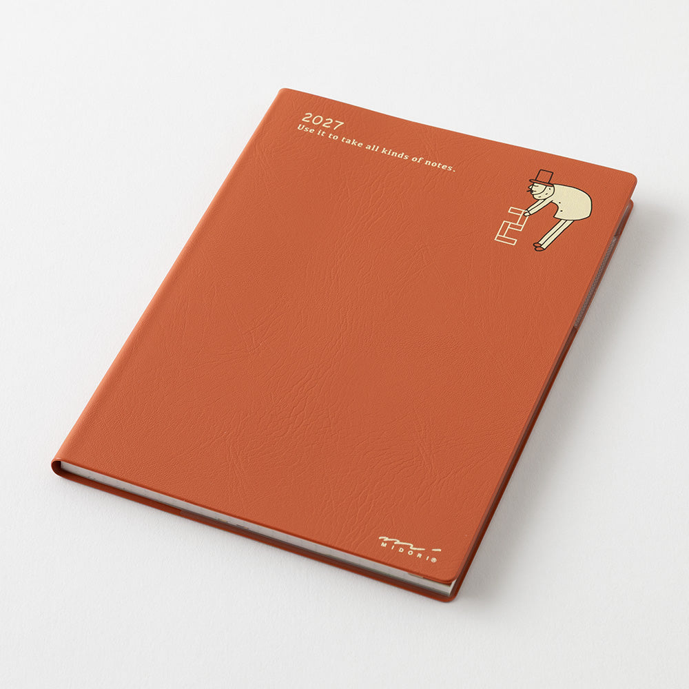 Midori Monatskalender 2027 Pocket Diary A6 Monthly Ojisan | Kalender bei Nauli and Stories