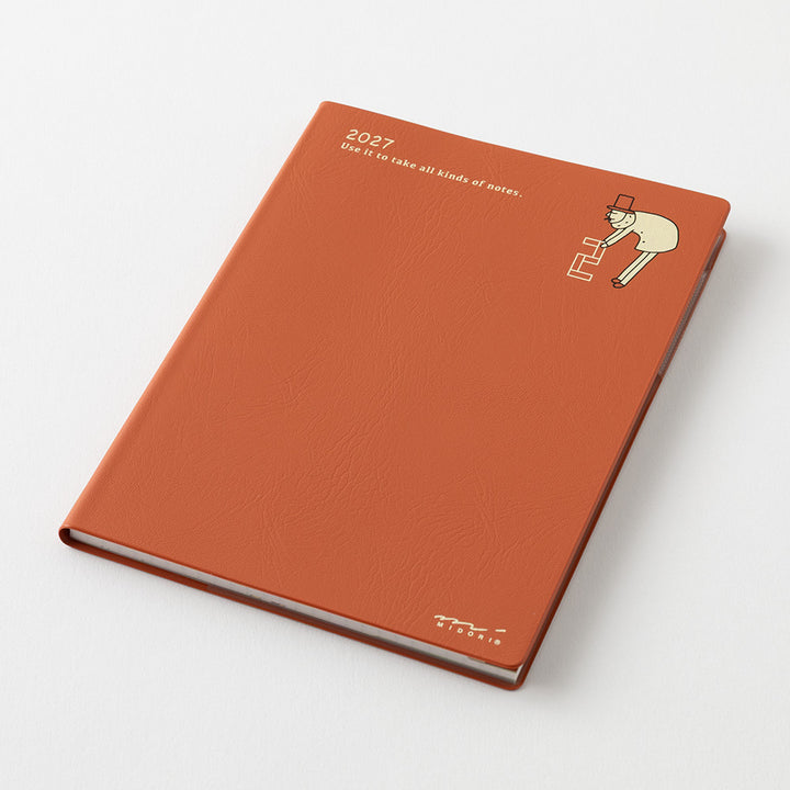 Midori Monatskalender 2027 Pocket Diary A6 Monthly Ojisan | Kalender bei Nauli and Stories