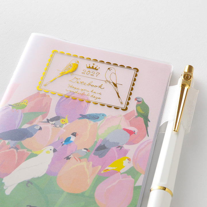 Midori Monatskalender 2027 Pocket Diary Mini Bird | Monatskalender bei Nauli and Stories