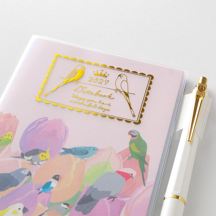 Midori Monatskalender 2027 Pocket Diary Slim Bird | Kalender bei Nauli and Stories