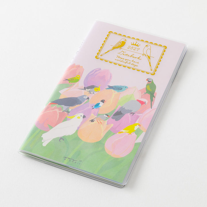 Midori Monatskalender 2027 Pocket Diary Slim Bird | Kalender bei Nauli and Stories