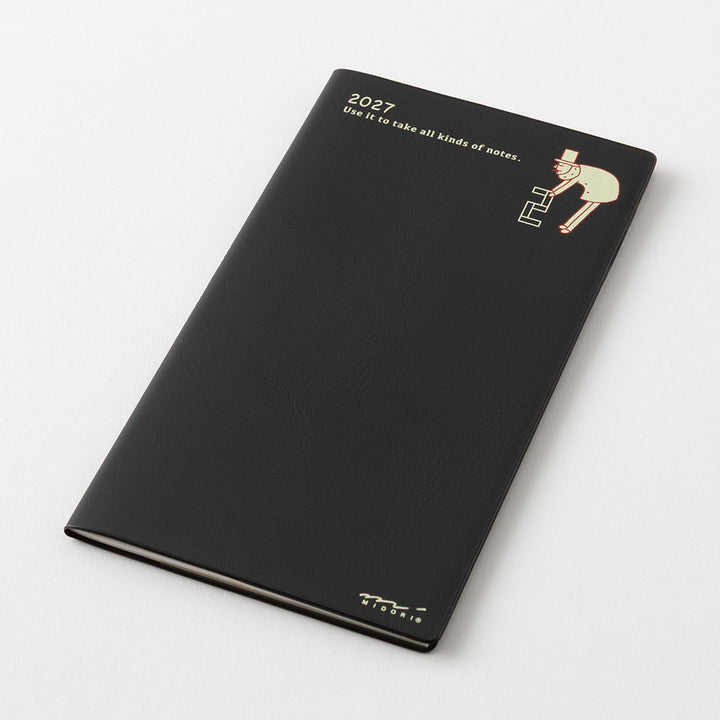 Midori Monatskalender 2027 Pocket Diary Slim Ojisan | Kalender bei Nauli and Stories