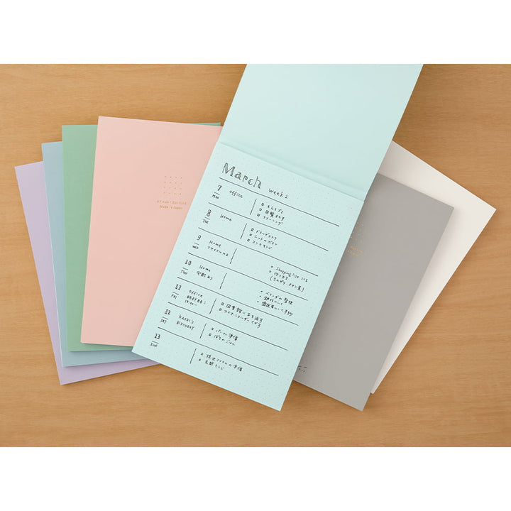 Midori Notizblock Paper Pad DIN A5 | Color Dot Grid Grey bei Nauli and Stories