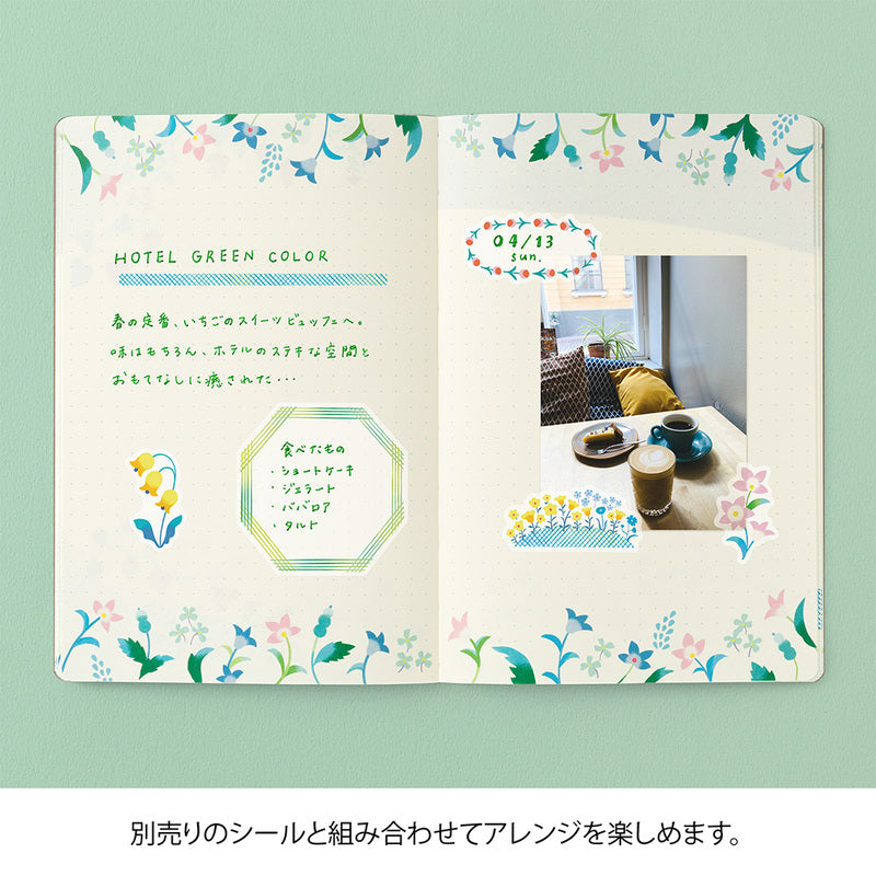 Midori Notizbuch B6 Yuru Log Vol. 3 Notebook B6 Floral bei Nauli and Stories