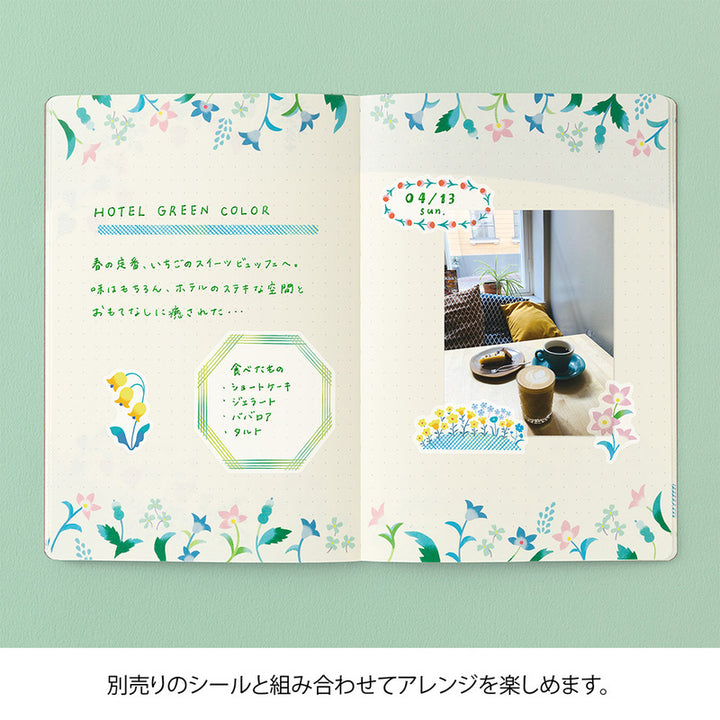 Midori Notizbuch B6 Yuru Log Vol. 3 Notebook B6 Floral bei Nauli and Stories
