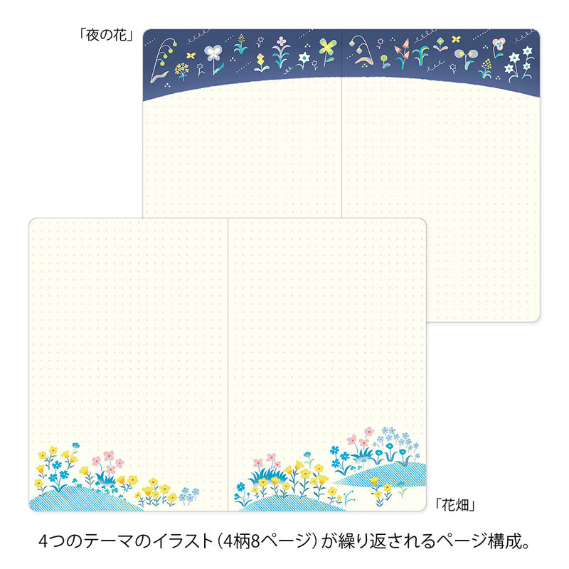 Midori Notizbuch B6 Yuru Log Vol. 3 Notebook B6 Floral bei Nauli and Stories