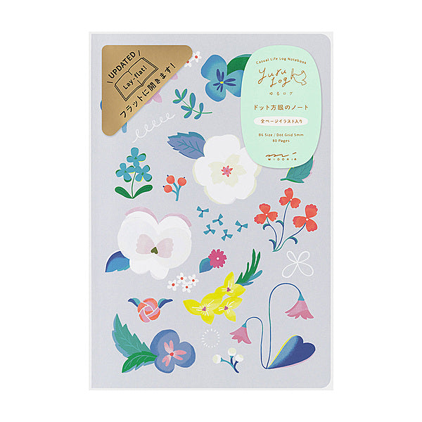 Midori Notizbuch B6 Yuru Log Vol. 3 Notebook B6 Floral bei Nauli and Stories