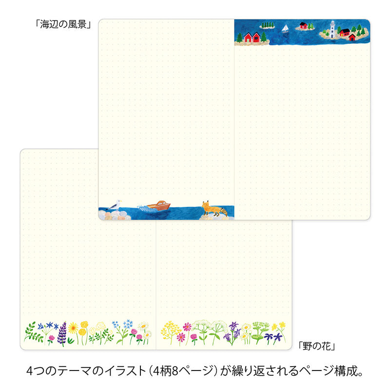 Midori Notizbuch B6 Yuru Log Vol. 3 Notebook B6 Scandinavia bei Nauli and Stories