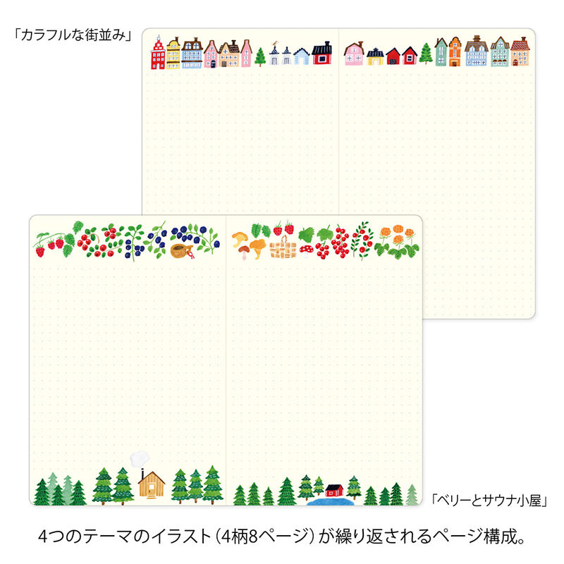 Midori Notizbuch B6 Yuru Log Vol. 3 Notebook B6 Scandinavia bei Nauli and Stories