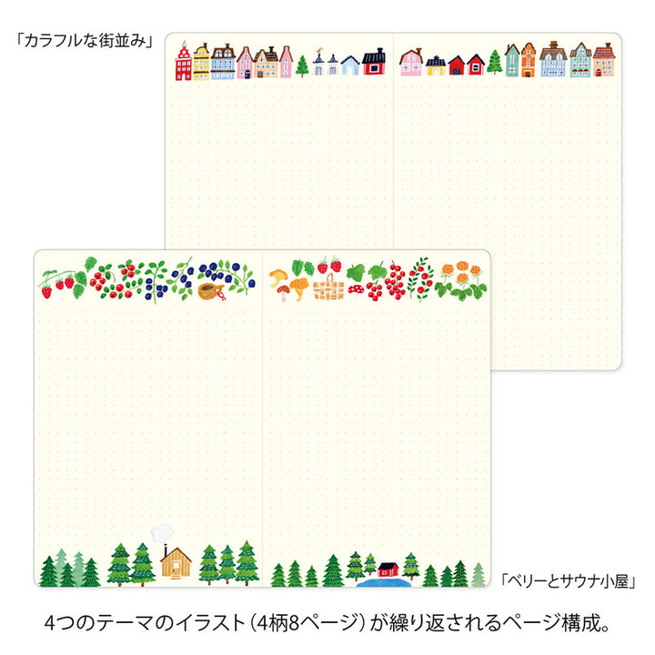 Midori Notizbuch B6 Yuru Log Vol. 3 Notebook B6 Scandinavia bei Nauli and Stories