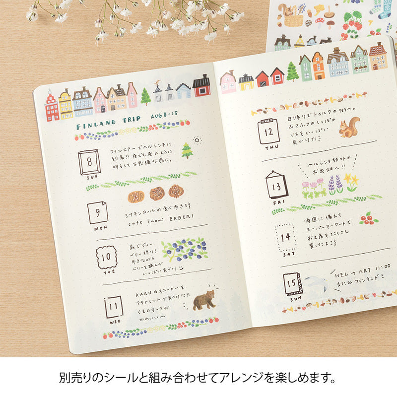 Midori Notizbuch B6 Yuru Log Vol. 3 Notebook B6 Scandinavia bei Nauli and Stories