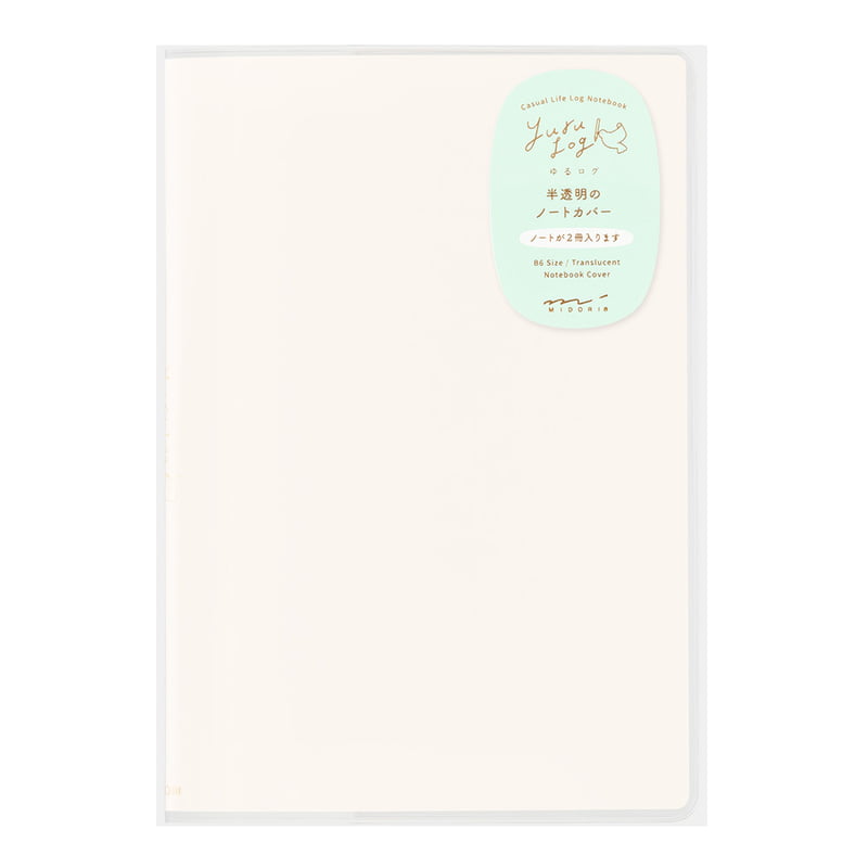 Midori Notizbuch Cover Yuru Log | Notebook Cover B6 | PVC bei Nauli and Stories