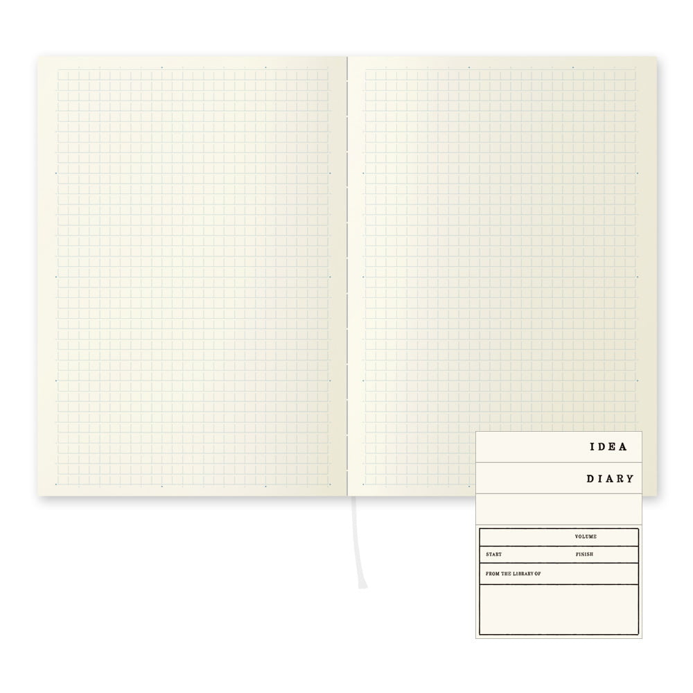 Midori Notizbuch DIN A5 MD Notebook A5 Grid | kariertes Notizbuch