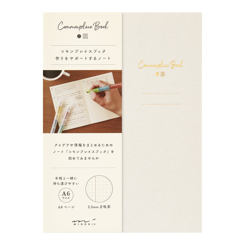 Midori Notizheft Commonplace Book A6 bei Nauli and Stories