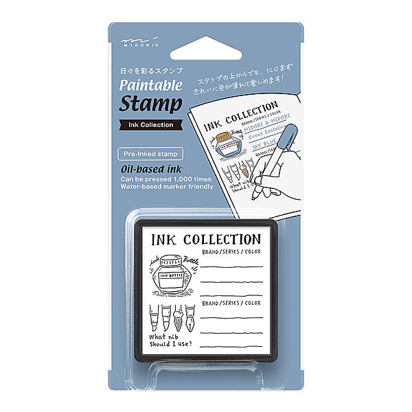 Midori Pre-Inked Stempel Paintable Stamp Pre-inked - Ink Collection bei Nauli and Stories