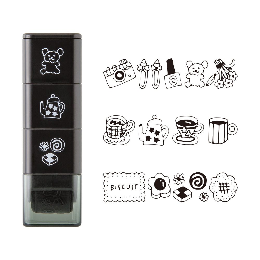 Midori Pre-Inked Stempel Paintable Stamp Roller Motif bei Nauli and Stories