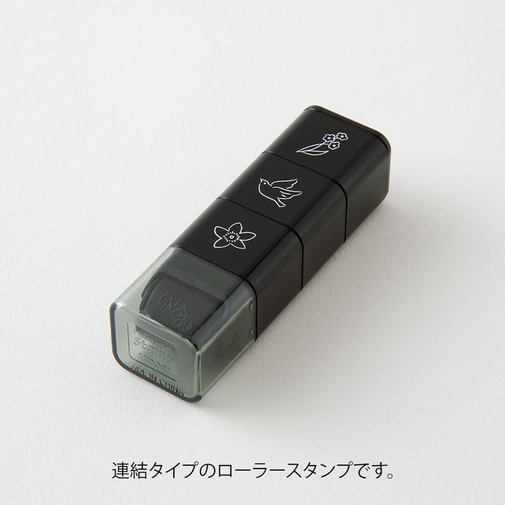Midori Pre-Inked Stempel Paintable Stamp Roller Plant bei Nauli and Stories