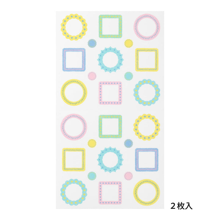 Midori Sticker Rahmen Diary Sticker bei Nauli and Stories