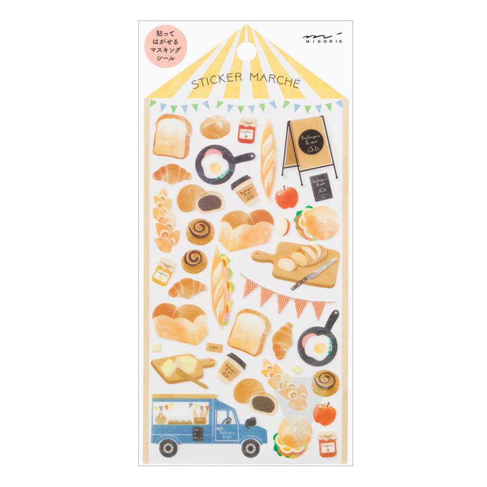 Midori Sticker Stationary Sticker Bread