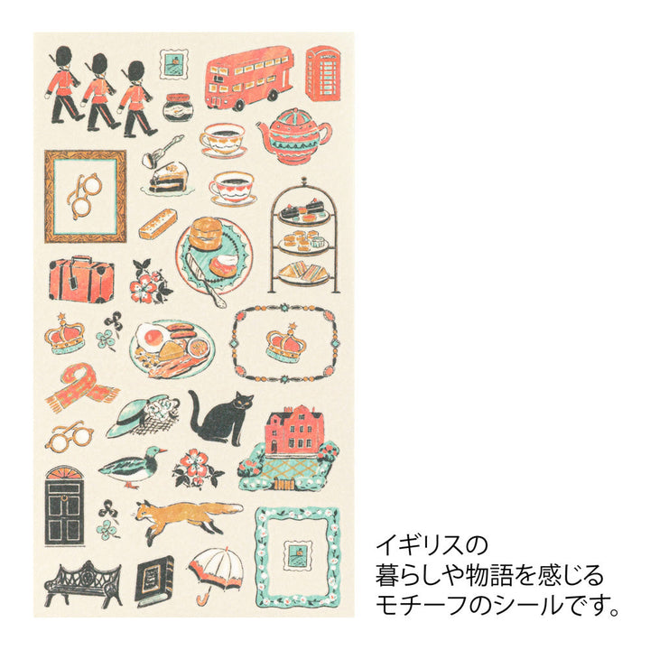 Midori Sticker Sticker British Motifs bei Nauli and Stories