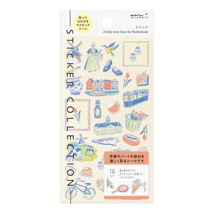 Midori Sticker Sticker Dutch Motifs bei Nauli and Stories