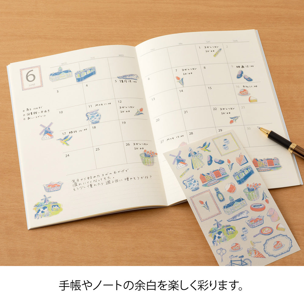 Midori Sticker Sticker Dutch Motifs bei Nauli and Stories