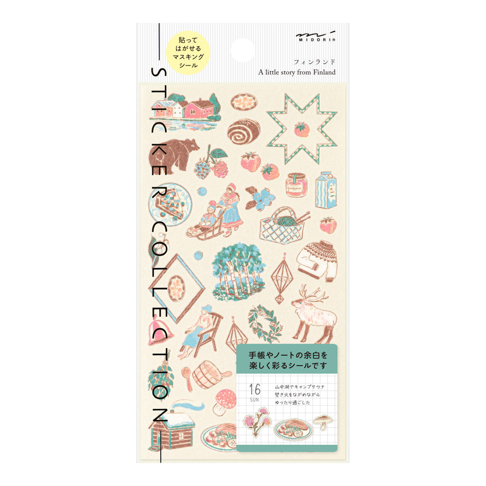 Midori Sticker Sticker Finnish Motifs bei Nauli and Stories