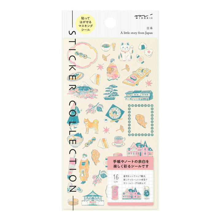 Midori Sticker Sticker Japanese Motifs bei Nauli and Stories