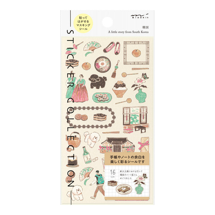 Midori Sticker Sticker Korean Motifs bei Nauli and Stories