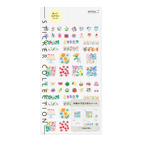 Midori Sticker Sticker Margin Flower bei Nauli and Stories