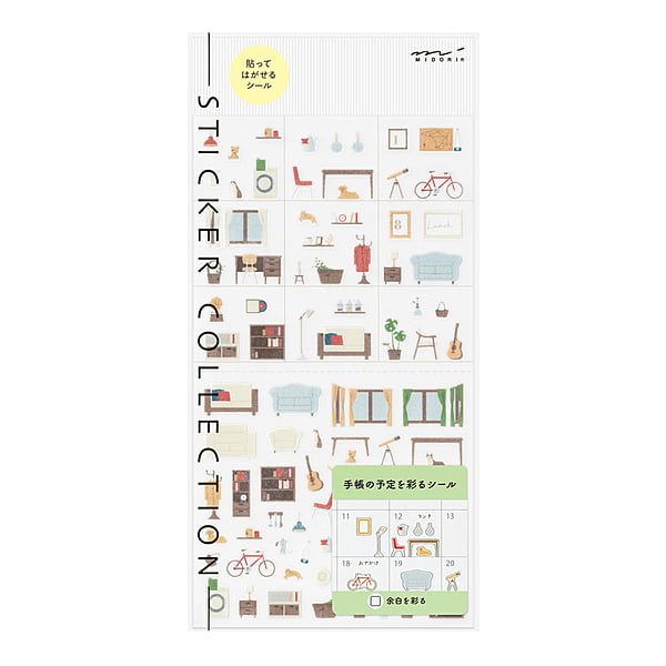 Midori Sticker Sticker Margin Interior bei Nauli and Stories
