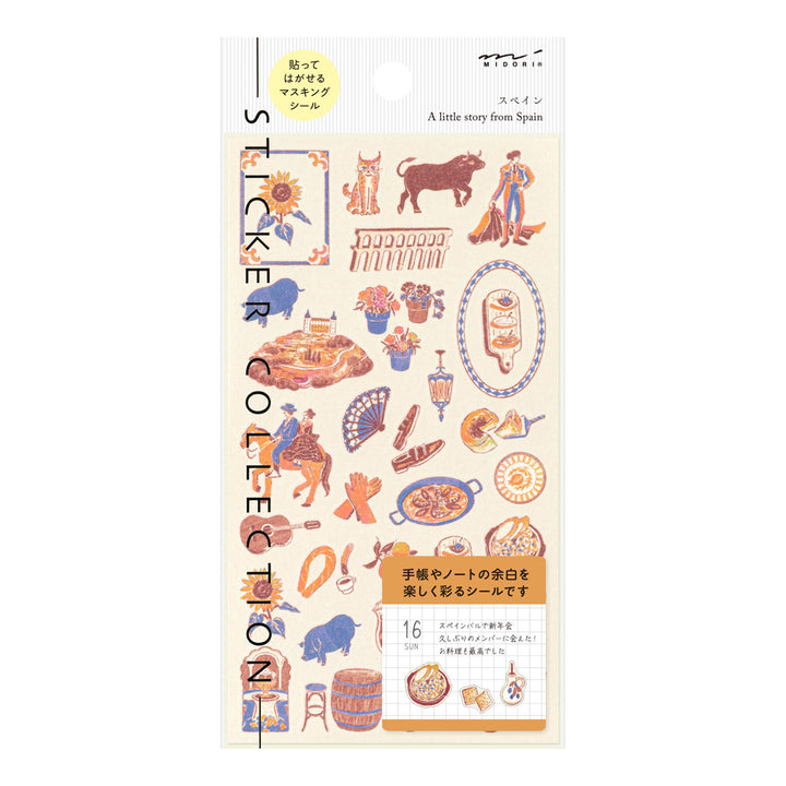 Midori Sticker Sticker Spanish Motifs bei Nauli and Stories
