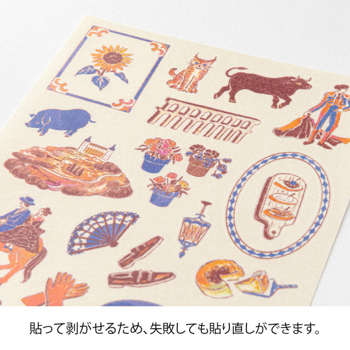 Midori Sticker Sticker Spanish Motifs bei Nauli and Stories