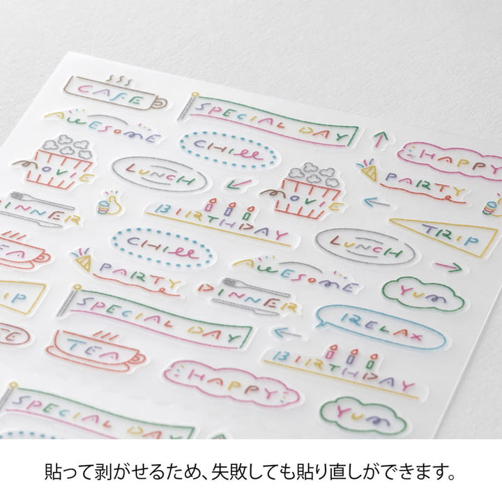 Midori Sticker Sticker Text Anniversary bei Nauli and Stories