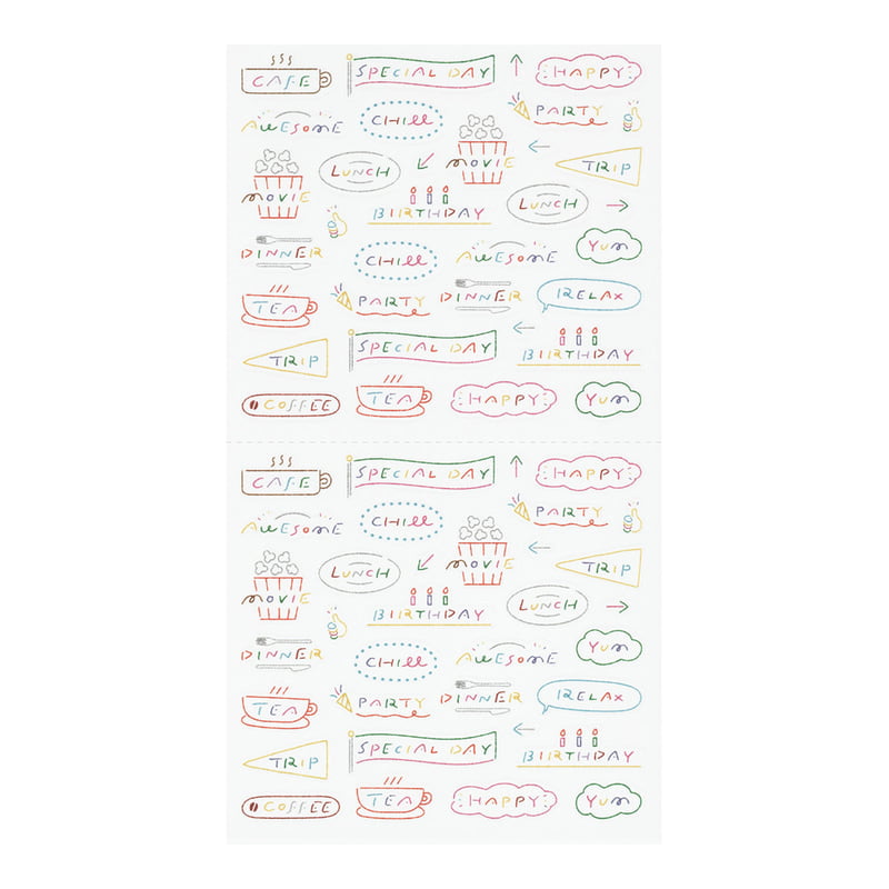 Midori Sticker Sticker Text Anniversary bei Nauli and Stories