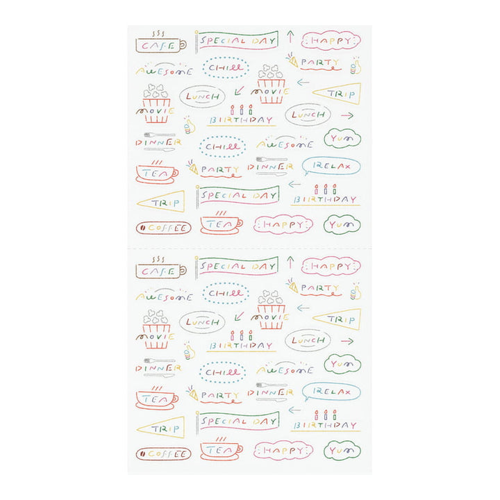 Midori Sticker Sticker Text Anniversary bei Nauli and Stories