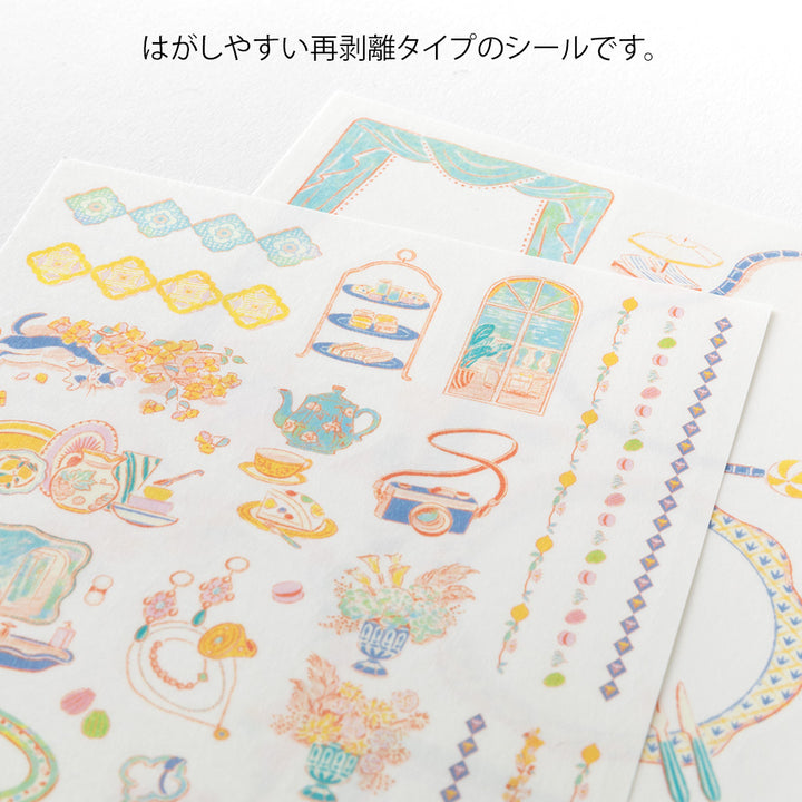 Midori Sticker Yuru Log Sticker 2 Blatt Travel & Hotel bei Nauli and Stories