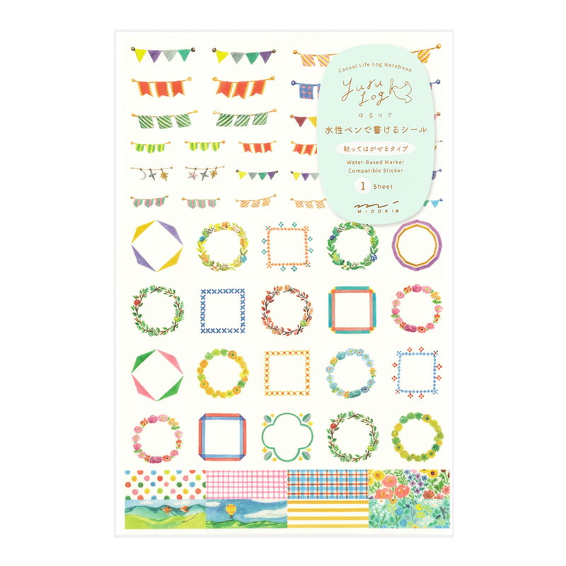 Midori Sticker Yuru Log Sticker Decoration bei Nauli and Stories
