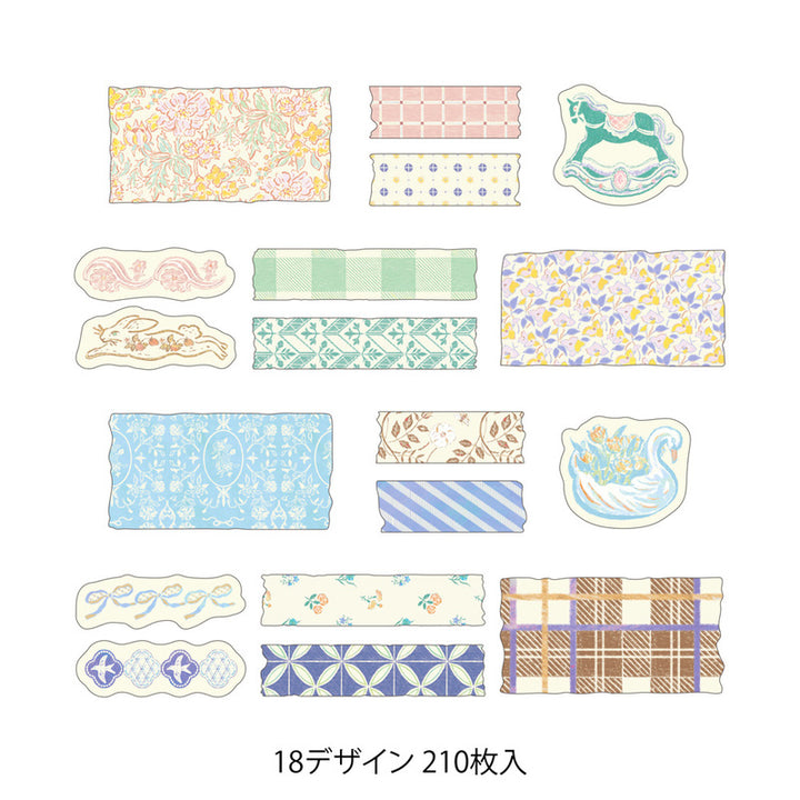 Midori Sticker Yuru Log Vol. 3 Roll Sticker Antique bei Nauli and Stories