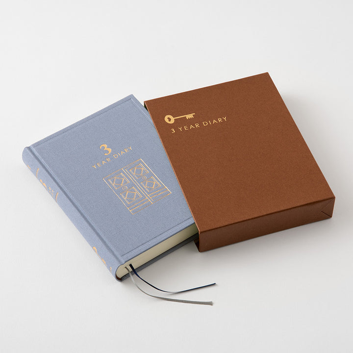 Midori Tagebuch 3-Year Diary Gate Mini Blau Lila | 3-Jahres Tagebuch bei Nauli and Stories