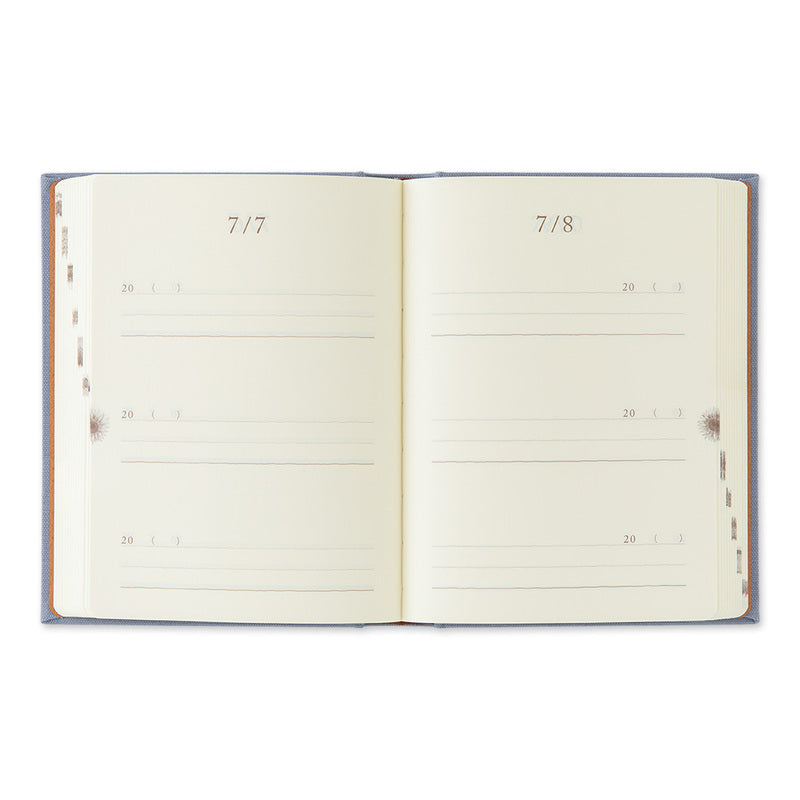 Midori Tagebuch 3-Year Diary Gate Mini Blau Lila | 3-Jahres Tagebuch bei Nauli and Stories