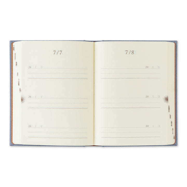 Midori Tagebuch 3-Year Diary Gate Mini Blau Lila | 3-Jahres Tagebuch bei Nauli and Stories