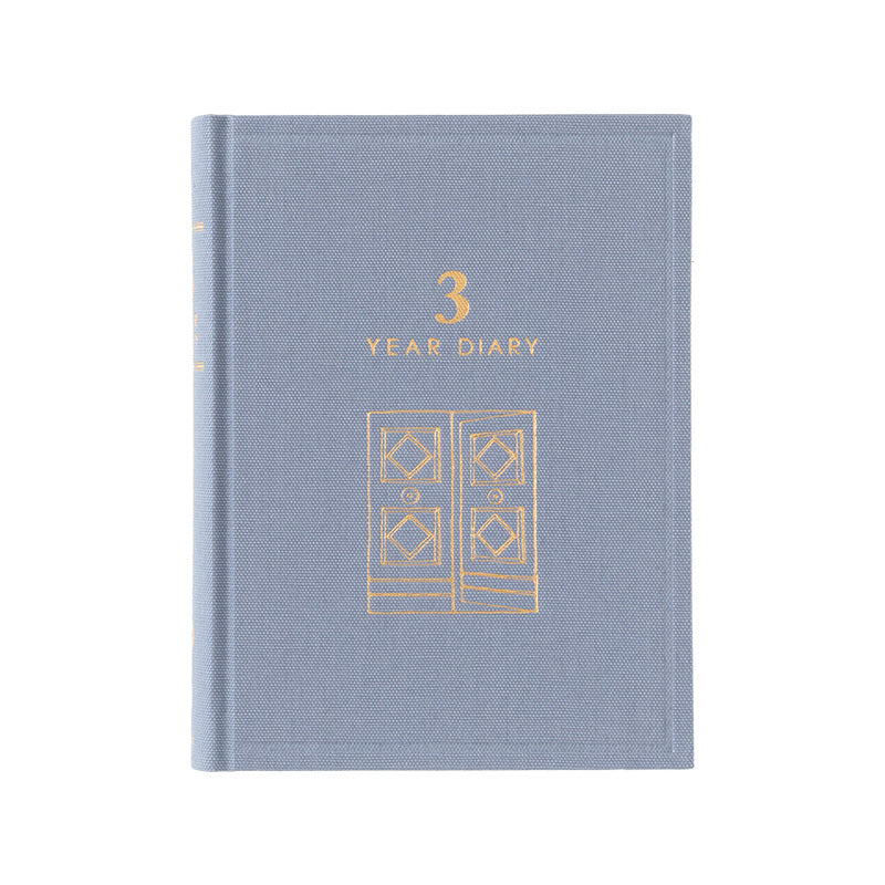 Midori Tagebuch 3-Year Diary Gate Mini Blau Lila | 3-Jahres Tagebuch bei Nauli and Stories