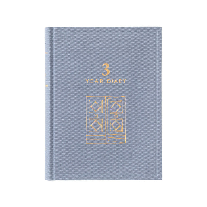 Midori Tagebuch 3-Year Diary Gate Mini Blau Lila | 3-Jahres Tagebuch bei Nauli and Stories