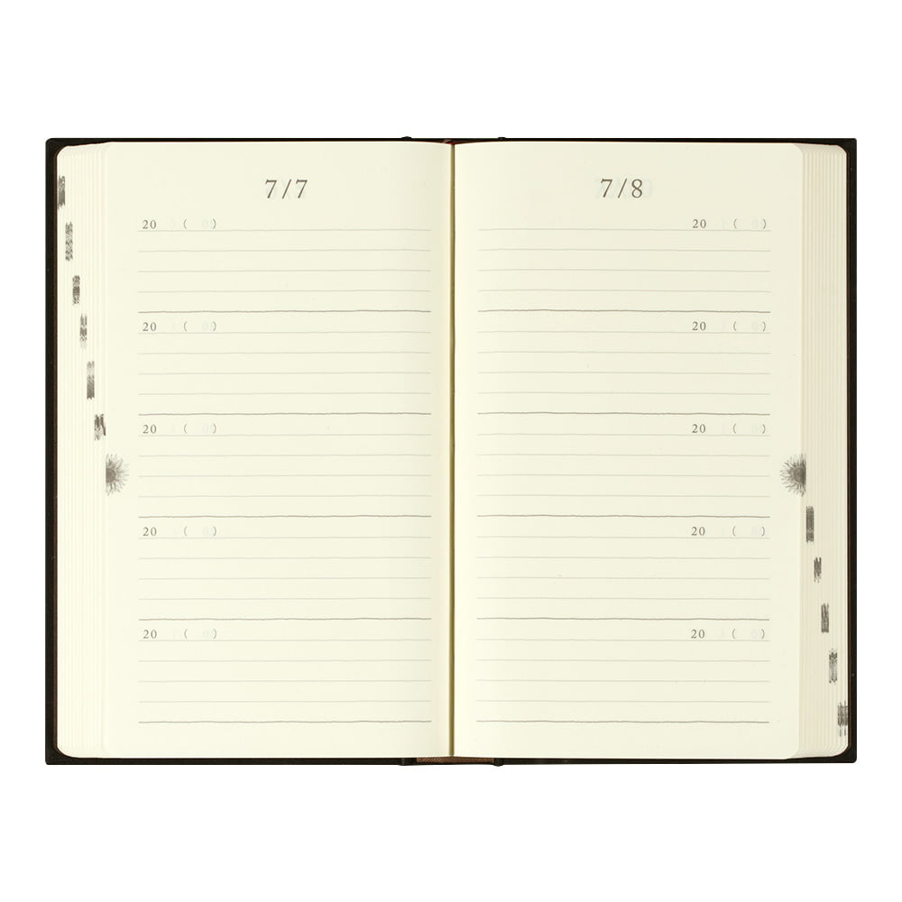 Midori Tagebuch Daily Diary 5 Years Gate Black