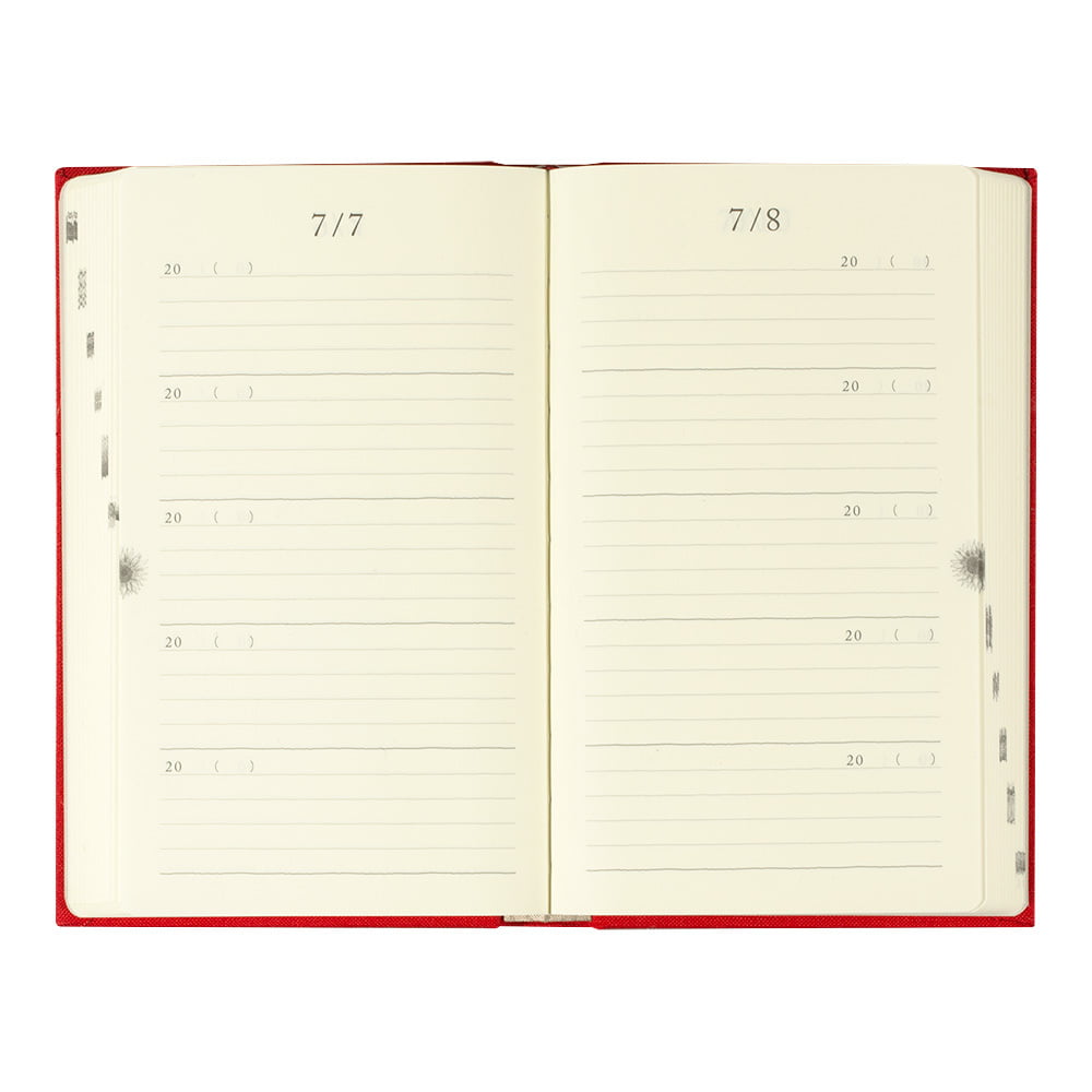 Midori Tagebuch Daily Diary 5 Years Gate Red