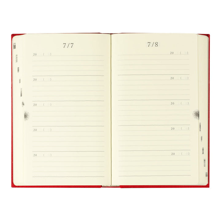 Midori Tagebuch Daily Diary 5 Years Gate Red