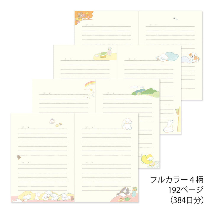 Midori Tagebuch Diary Dog - Tagebuch mit Hunde- Illustrationen
