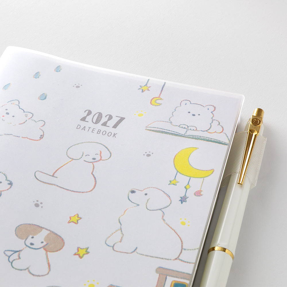 Midori Wochenkalender B6 2027 Pocket Diary B6 Dog | Wochenkalender mit Monatsübersicht Hunde bei Nauli and Stories